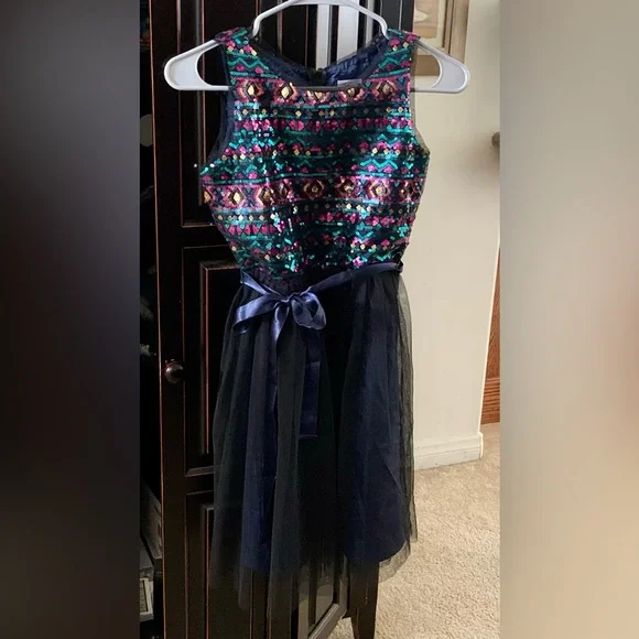Justice | Dresses | Justice Girls Formal Holiday Sequined Dress Sz2 Navy | Poshmark Justice | Dresses | Justice Girls Formal Holiday Sequined Dress Sz2 Navy | Poshmark